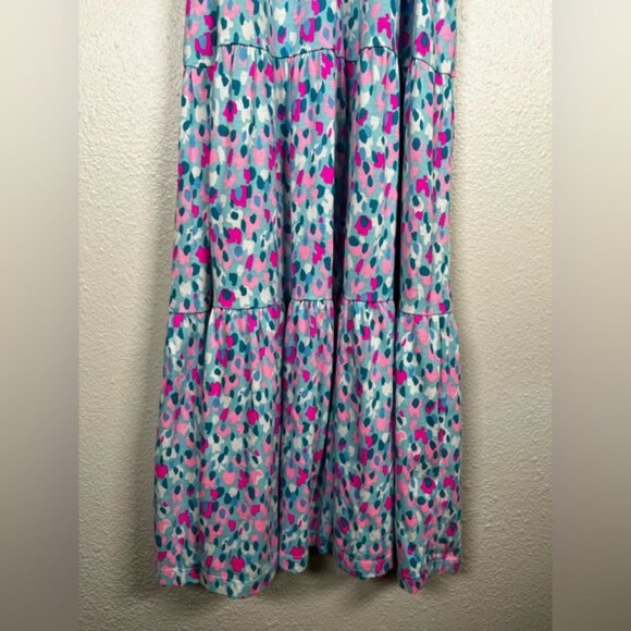 Lilly Pulitzer Blue and Pink Patterned tiered flowy dress size XXS - Picture 7 of 8
